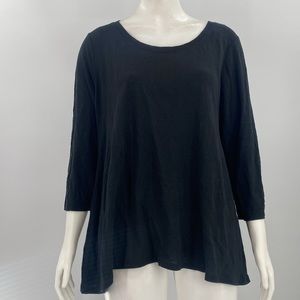 EILEEN FISHER Linen Top NWT Scoop Neck